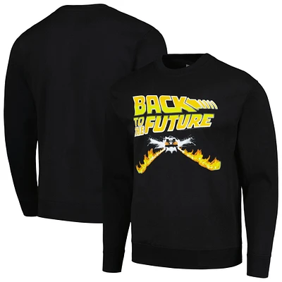 Men's Black Back to the Future DeLorean Pullover Sweatshirt