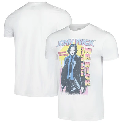 Men's White John Wick  Graphic T-Shirt