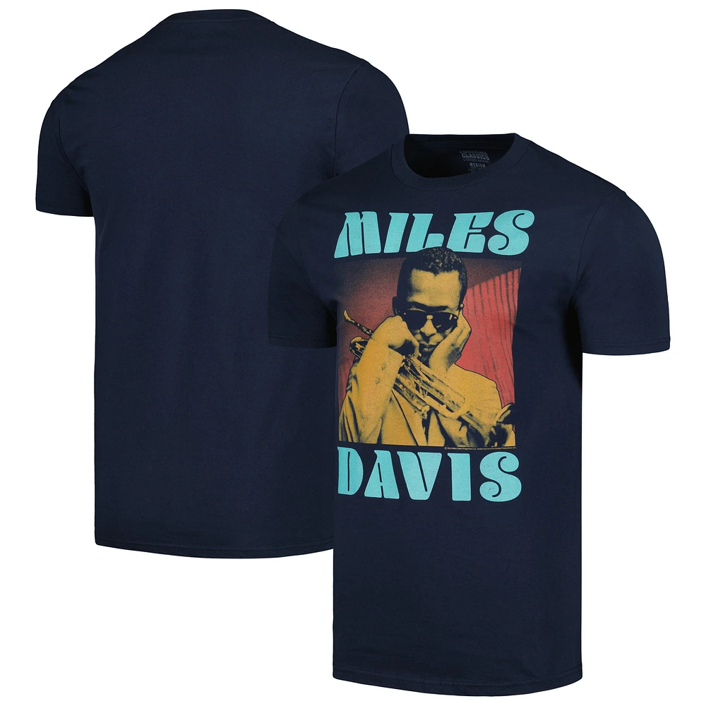 Men's Navy Miles Davis Tri-Color T-Shirt