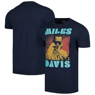 Men's Navy Miles Davis Tri-Color T-Shirt