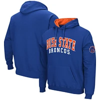 Men's Colosseum Royal Boise State Broncos Double Arch Pullover Hoodie