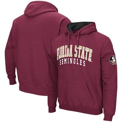 Men's Colosseum Garnet Florida State Seminoles Double Arch Pullover Hoodie