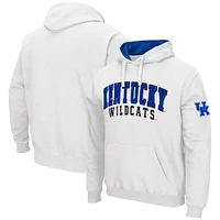 Men's Colosseum White Kentucky Wildcats Double Arch Pullover Hoodie