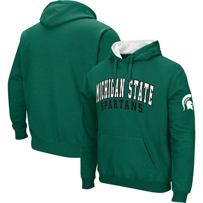 Men's Colosseum Michigan State Spartans Double Arch Pullover Hoodie