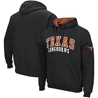 Men's Colosseum Black Texas Longhorns Double Arch Pullover Hoodie