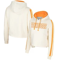 Women's Colosseum Cream Tennessee Volunteers Perfect Date Cropped Pullover Hoodie