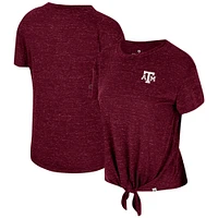 Women's Colosseum Maroon Texas A&M Aggies Finalists Tie-Front T-Shirt