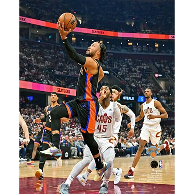 Jalen Brunson New York Knicks Unsigned Layup Game 2 vs. Cavaliers Photograph