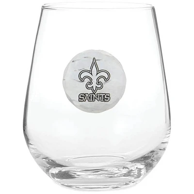 New Orleans Saints 15oz. Stemless Wine Glass