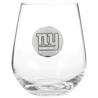New York Giants 15oz. Stemless Wine Glass