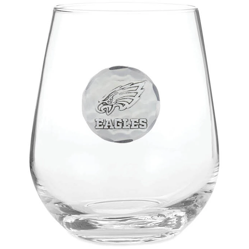 Philadelphia Eagles 15oz. Stemless Wine Glass