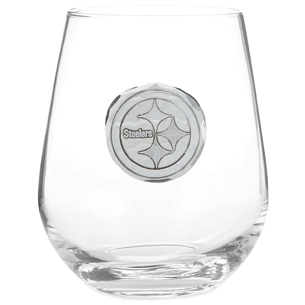 Pittsburgh Steelers 15oz. Stemless Wine Glass