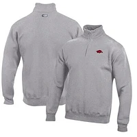 Men's Arkansas Razorbacks Big Cotton Quarter-Zip Pullover Sweatshirt