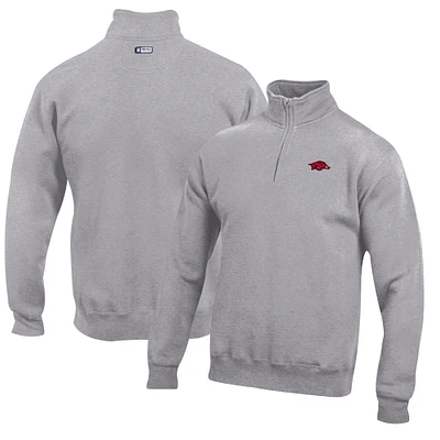 Men's Arkansas Razorbacks Big Cotton Quarter-Zip Pullover Sweatshirt