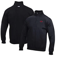 Men's Arkansas Razorbacks Big Cotton Quarter-Zip Pullover Sweatshirt