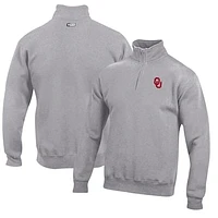 Men's Oklahoma Sooners Big Cotton Quarter-Zip Pullover Sweatshirt