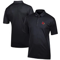 Men's Black Louisville Cardinals Classic Jacquard Polo