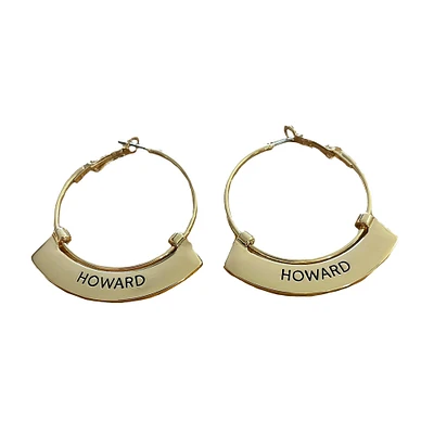 Howard Bison Weller Gold Hoop Earrings