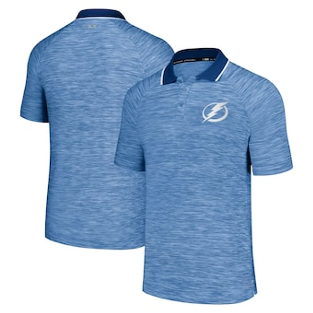 Men's MSX by Michael Strahan  Blue Tampa Bay Lightning Strategy Raglan Polo