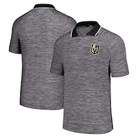 Men's MSX by Michael Strahan  Black Vegas Golden Knights Strategy Raglan Polo