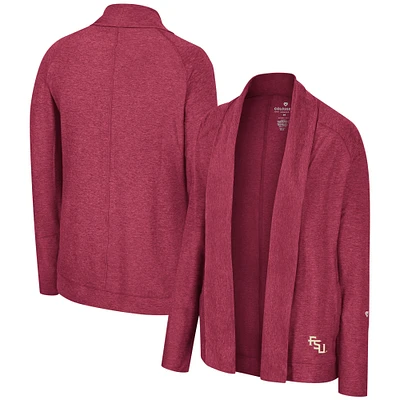 Women's Colosseum Garnet Florida State Seminoles Morningside Cardigan Sweater