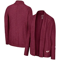 Women's Colosseum Maroon Virginia Tech Hokies Morningside Cardigan Sweater