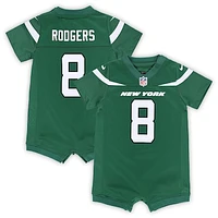 Newborn & Infant Nike Aaron Rodgers Green New York Jets Game Romper Jersey