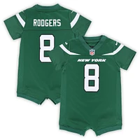 Newborn & Infant Nike Aaron Rodgers Green New York Jets Game Romper Jersey