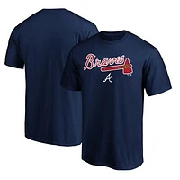 Men's Navy Atlanta Braves Series Sweep T-Shirt