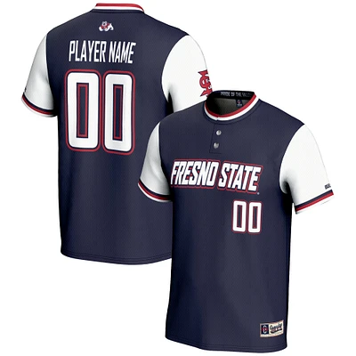 Youth GameDay Greats  Navy Fresno State Bulldogs NIL Pick-A-Player Lightweight Softball Jersey
