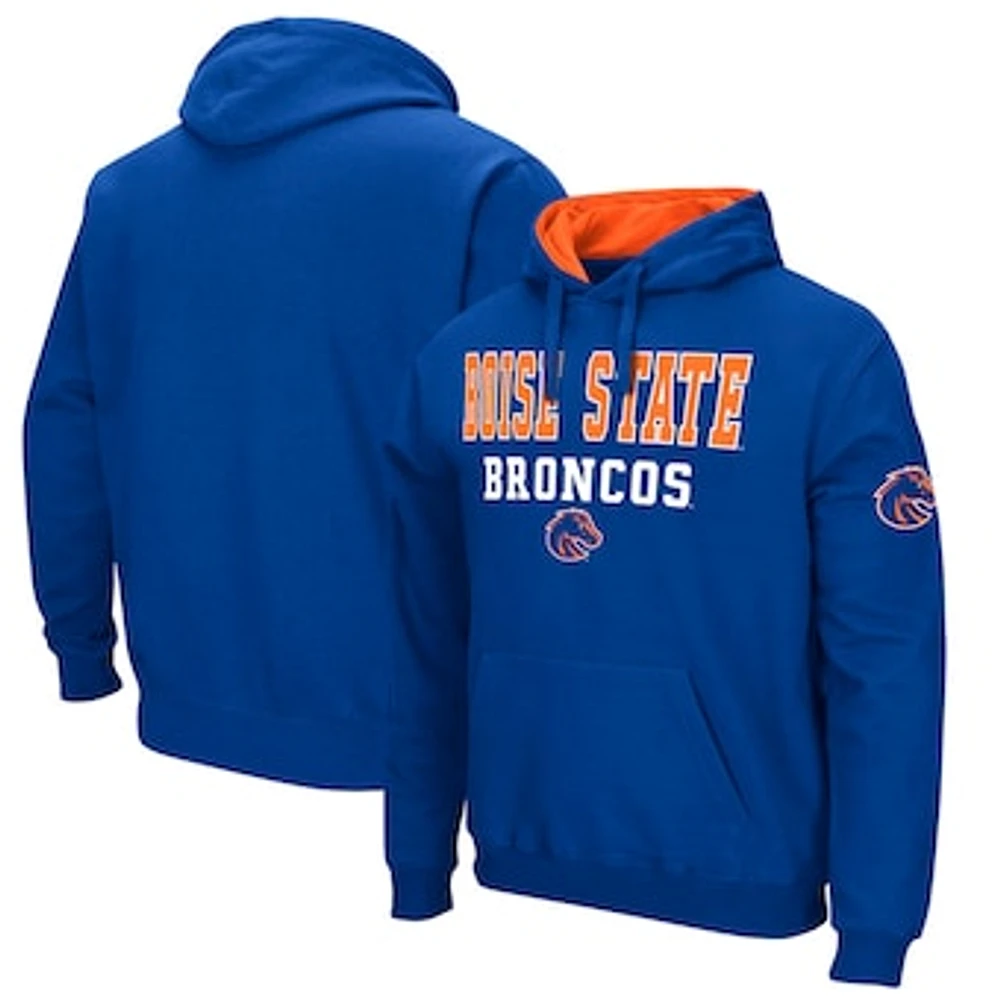 Men's Colosseum Royal Boise State Broncos Sunrise Pullover Hoodie