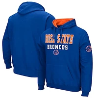 Men's Colosseum Royal Boise State Broncos Sunrise Pullover Hoodie