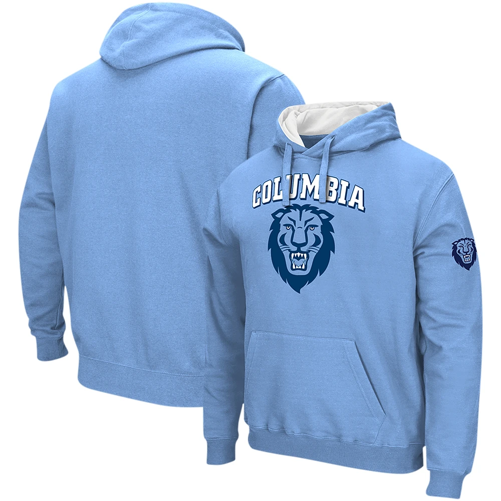 Men's Colosseum Light Blue Columbia University Sunrise Pullover Hoodie