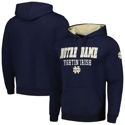 Men's Colosseum Navy Notre Dame Fighting Irish Sunrise Pullover Hoodie