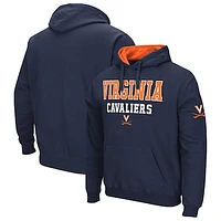 Men's Colosseum Navy Virginia Cavaliers Sunrise Pullover Hoodie