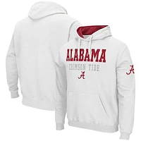 Men's Colosseum White Alabama Crimson Tide Sunrise Pullover Hoodie