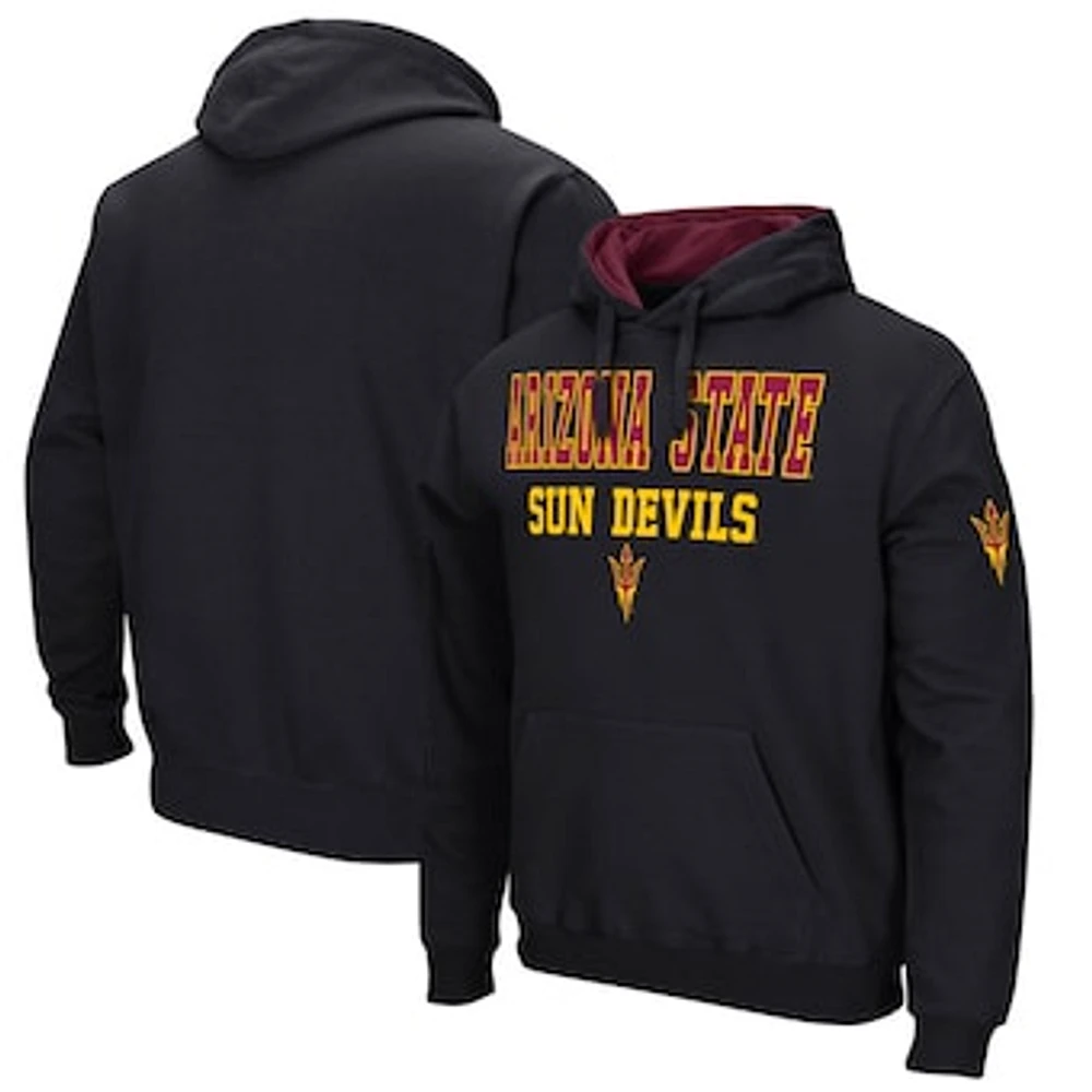 Men's Colosseum Black Arizona State Sun Devils Sunrise Pullover Hoodie