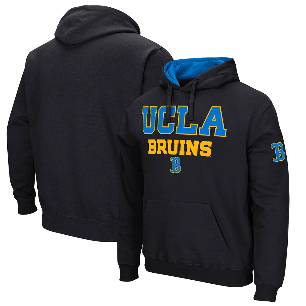 Men's Colosseum Black UCLA Bruins Sunrise Pullover Hoodie