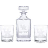 Kentucky Wildcats Decanter & Two Rocks Glasses Set