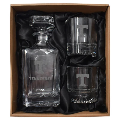 Tennessee Volunteers Decanter & Two Rocks Glasses Set