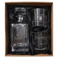 Atlanta Braves Decanter & Two Rocks Glasses Set