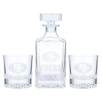 San Francisco 49ers Decanter & Two Rocks Glasses Set