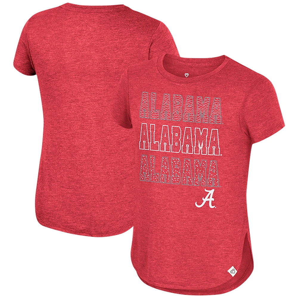 Girls Youth Colosseum Crimson Alabama Crimson Tide Hathaway T-Shirt