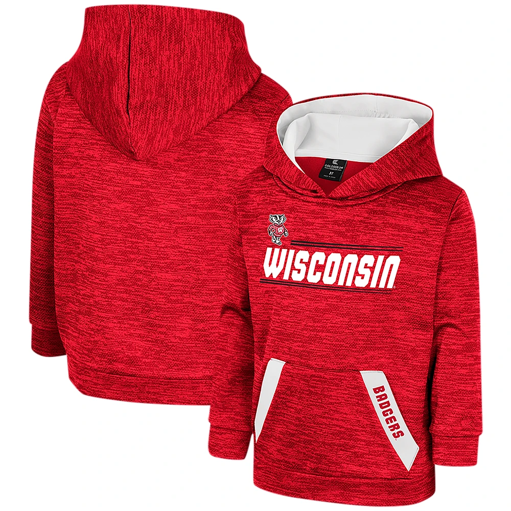 Toddler Colosseum Red Wisconsin Badgers Live Hardcore Pullover Hoodie