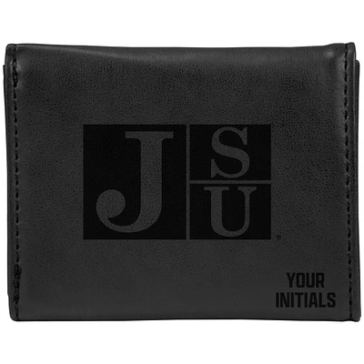 Black Jackson State Tigers Personalized Trifold Wallet