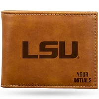 Brown LSU Tigers Personalized Billfold Wallet