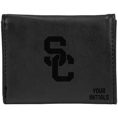 Black USC Trojans Personalized Trifold Wallet