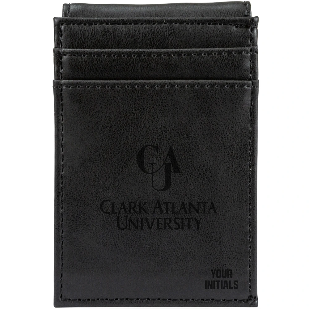 Black Clark Atlanta Panthers Personalized Front Pocket Wallet