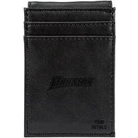 Black Delaware State Hornets Personalized Front Pocket Wallet