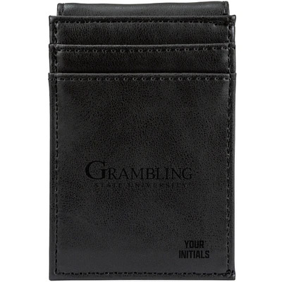 Black Grambling Tigers Personalized Front Pocket Wallet